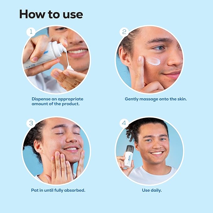 Hanhoo Men’s Blemish Moisturizer, 2.02 Fl. Oz., with Bamboo, Hyaluronic Acid, and Green Tea, Non-greasy Daily Facial Moisturizer, Post-Shave Care, For Acne-Prone Skin, Korean Skincare