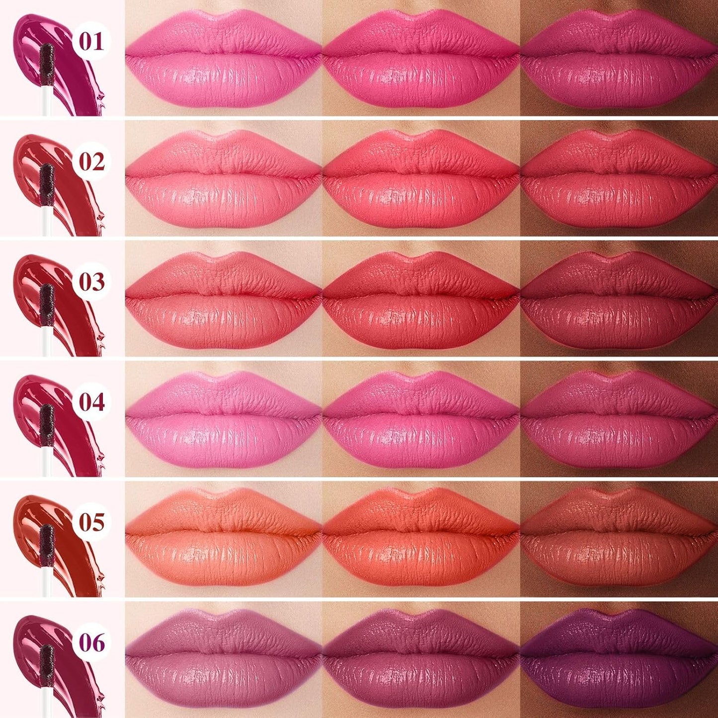 Lip Stain - Lip Stain Peel Off Long-Lasting with Matte Finish Waterproof & Transfer-Proof, Lip Liner Moisturizing & Nourishing Non-Stick Cup Highly Pigmented Color Lip Tint (01 Berry)