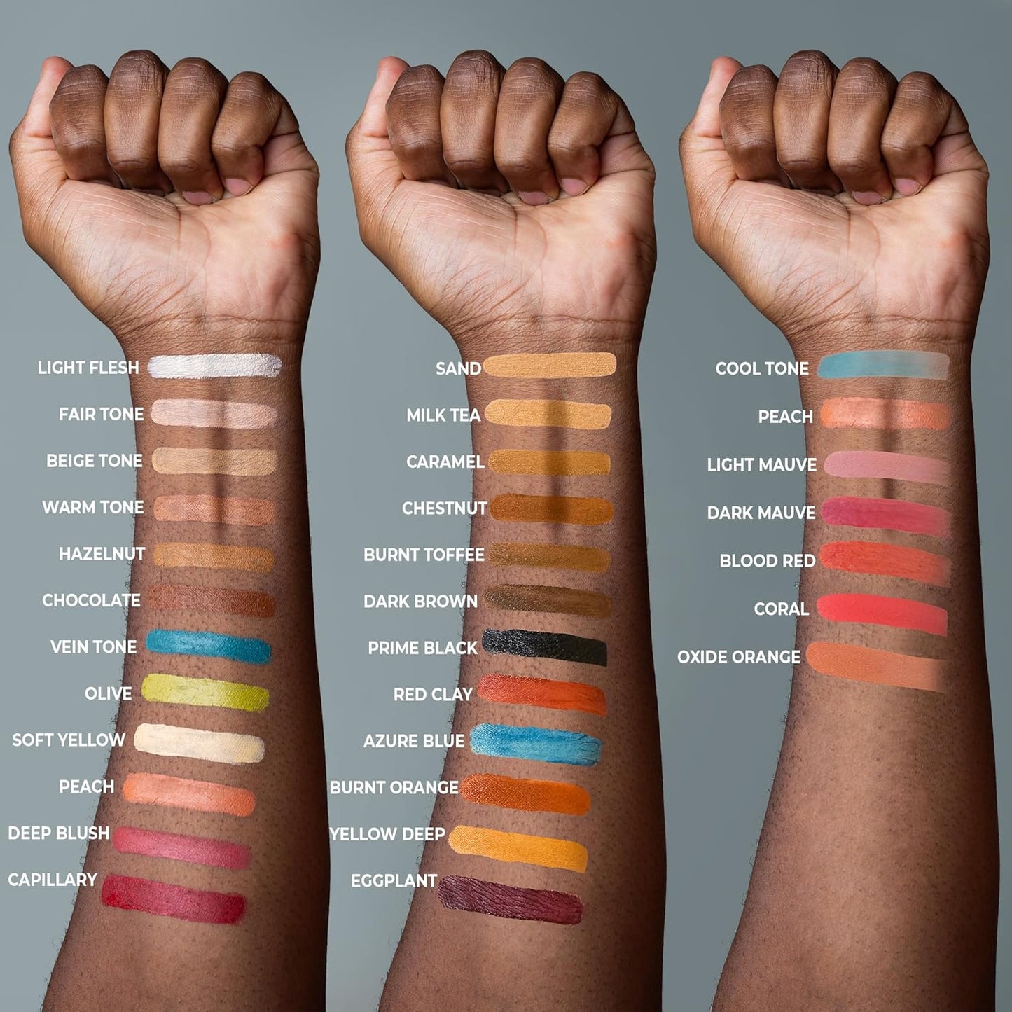 Alcohol Palette Refill Pans - Skin Tones - Capillary