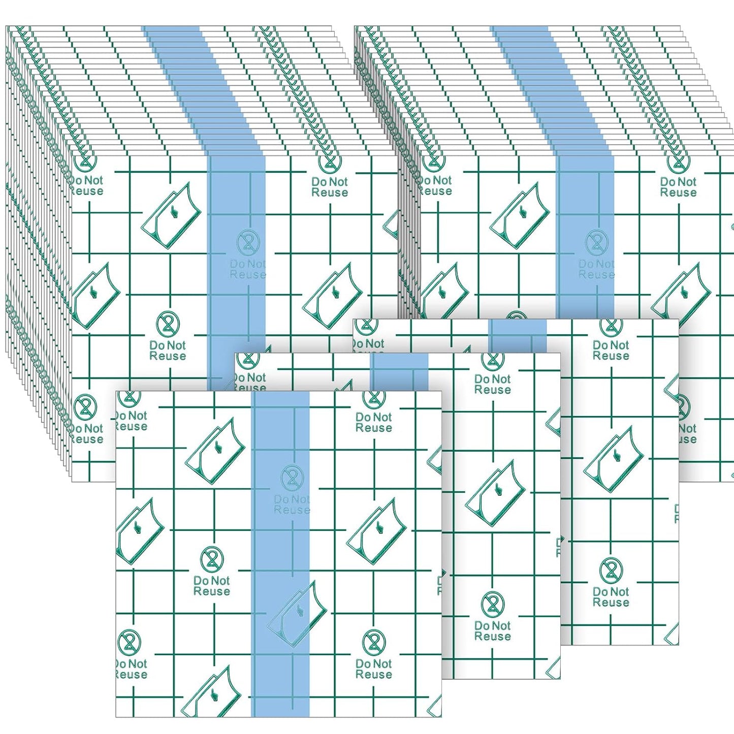 200 Pieces Makeup Hand Palette Single Use Makeup Mixing Palette Disposable Foundation Mixing Tray Adhesive Artist Cosmetic Makeup Palette Waterproof Makeup Tape for Women Girl (3.15 x 3.15 Inch)