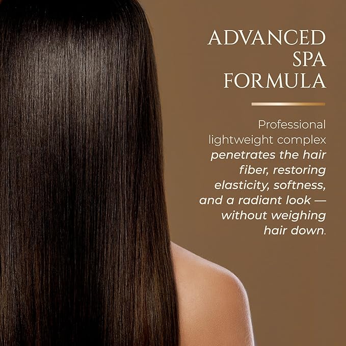 HADAT Hydro Spa Hair Treatment – Professional Hair Mask for Deep Moisturizing Repair and Shine – Macadamia Oil – Salon Quality for Dry Damaged Color-Treated Hair – Israeli Haircare (8.45 Fl Oz)