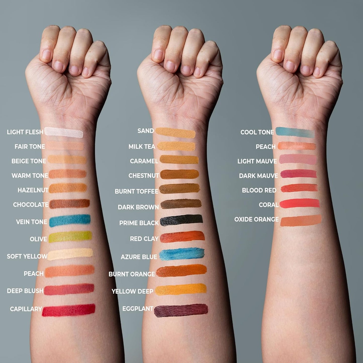 Alcohol Palette Refill Pans - Skin Tones - Burnt Orange