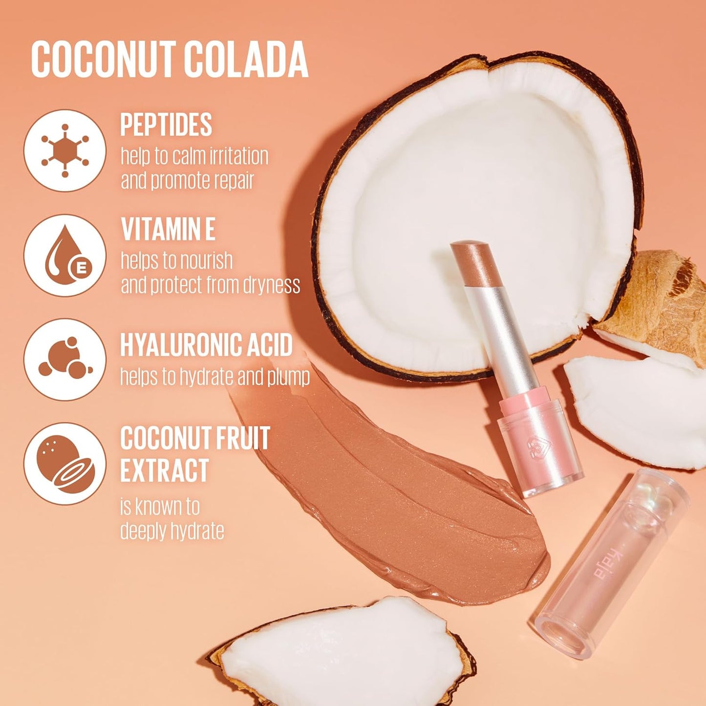 Kaja Juicy Glass Lip Balm | Plumping, Hydrating, Korean Lip Balm, Moisturizing Lip Care, 24hrs Long-lasting Hydration, Nourishing Lip Care | Coconut Colada, 0.15 oz.