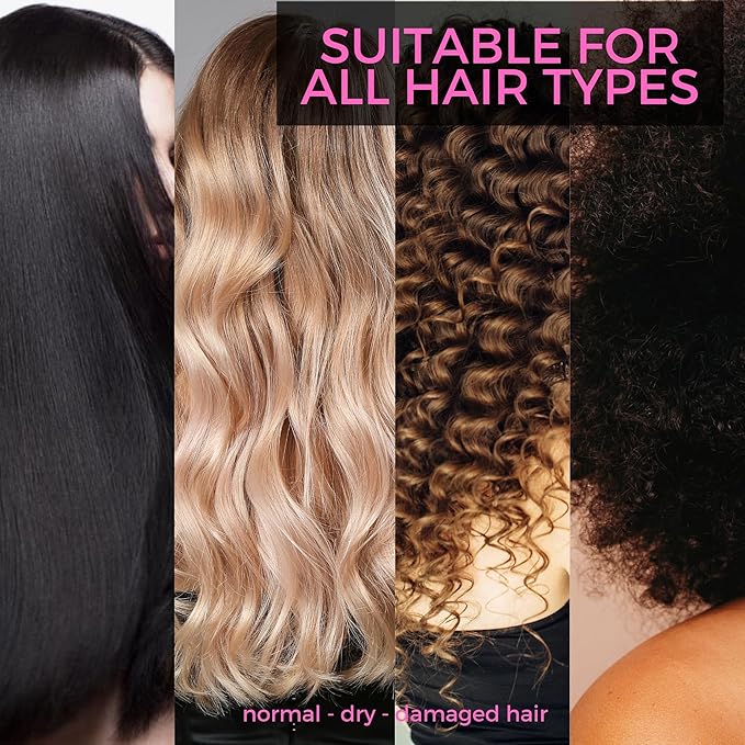 KERAZON Intensive Brazilian Hair BTX Smoothing Treatment 8oz 236ml For All Hair Types, Thermal Activated Hair Mask Damaged Hair and Long Lasting Volume And Frizz Control