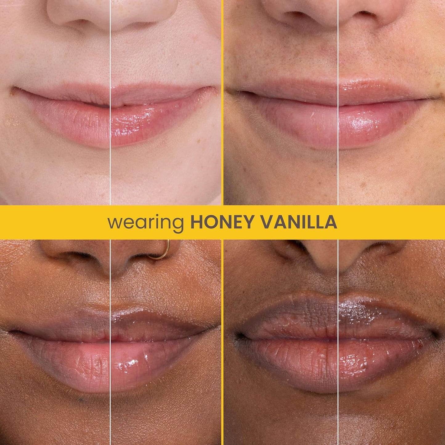 Burt's Bees Rescue Lip Relief, Honey Vanilla, Hydrating Lip Balm for Dry Cracked Lips, with Responsbily Sourced Beeswax and Shea Butter, 100% Natural Origin, 1 Squeezy Tube, 0.35oz