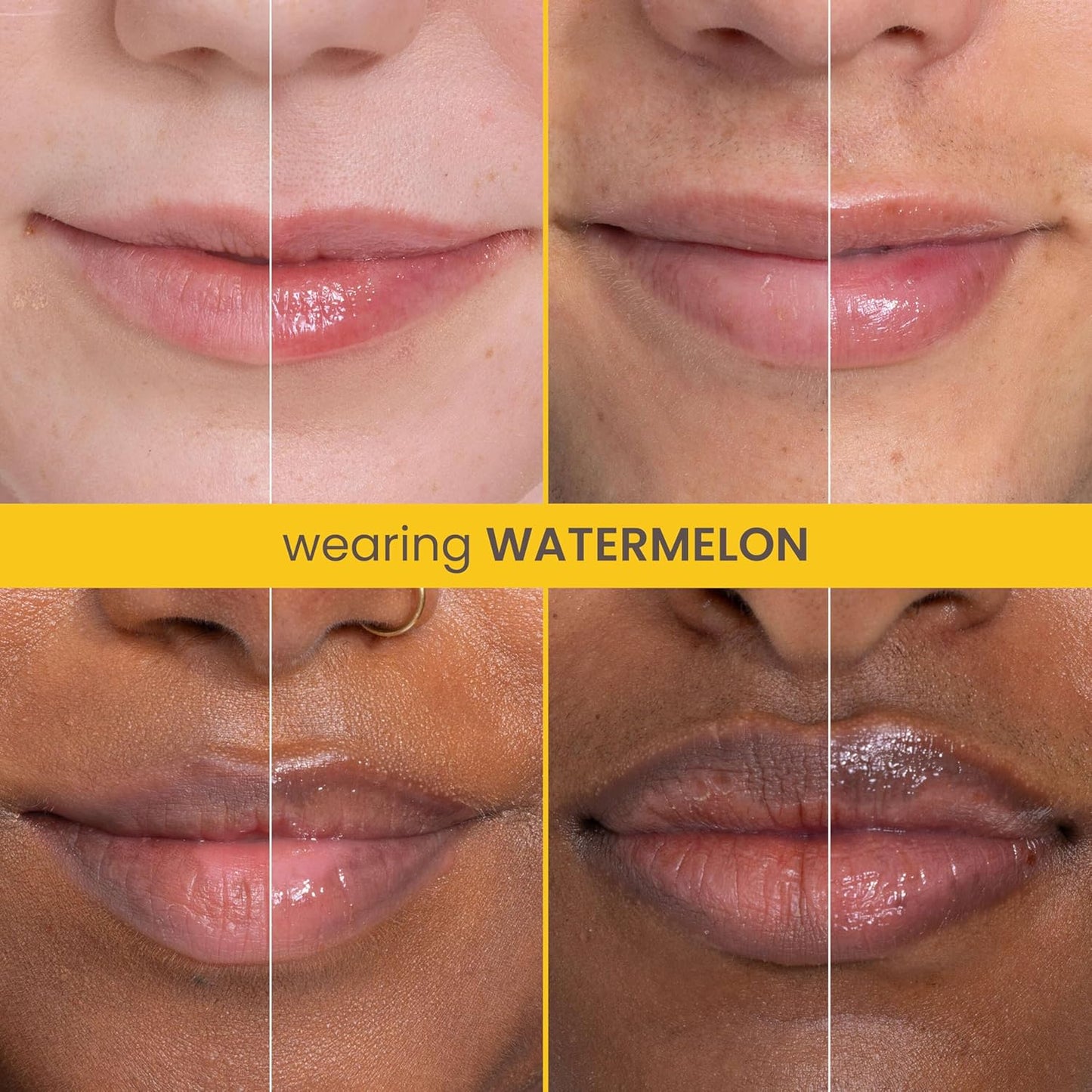 Burt's Bees Rescue Lip Relief, Watermelon, Hydrating Lip Balm for Dry Cracked Lips, with Responsbily Sourced Beeswax and Shea Butter, 100% Natural Origin, 1 Squeezy Tube, 0.35oz