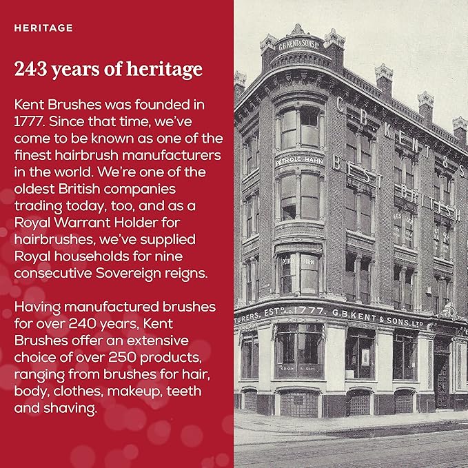 Kent A FOT Tortoiseshell Fine Tooth Handmade Pocket Comb for Men, Women and Kids, Hair Comb Straightener for Grooming and Styling, Beard and Mustache, Saw Cut and Hand Polished, Made in England